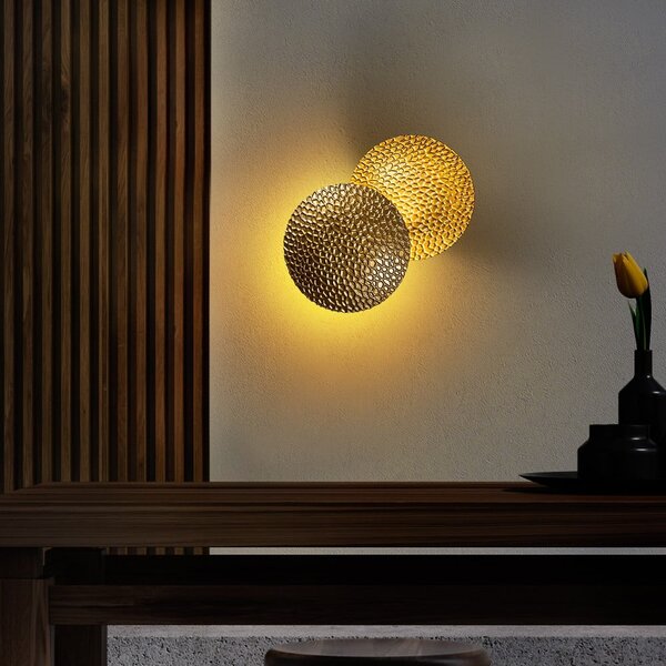 LED стенна лампа в златист цвят ø 21 cm Yosma – Opviq lights