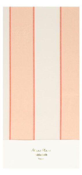 Покривка за маса 137x259 cm Peach Stripe – Meri Meri