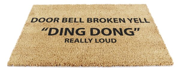 Изтривалка от кокосови влакна 40x60 cm Yell Ding Dong – Artsy Doormats