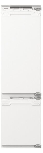 Хладилник с фризер Gorenje NRKI519E82WF, клас E, 284 л. общ обем, за вграждане, 232 kWh/годишно, MultiFlow 360° система, AdaptTech, FastFreeze, бял