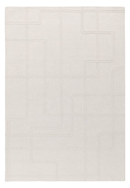 Кремав ръчно изработен вълнен килим 120x170 cm Ada – Asiatic Carpets