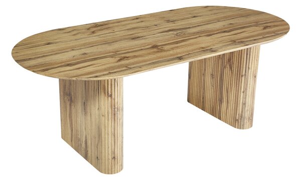 Трапезна маса NEMBOU mdf в цвят дъб 210x100x76см
