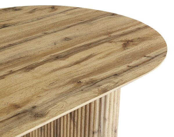 Трапезна маса NEMBOU mdf в цвят дъб 210x100x76см