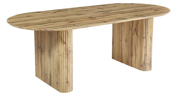 Трапезна маса NEMBOU mdf в цвят дъб 210x100x76см