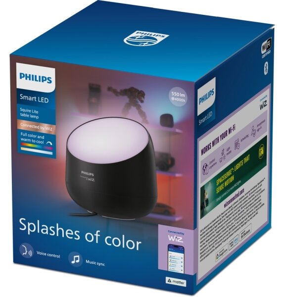 Philips -LED RGB+TW Димируема настолна лампа SMART LED/9W/230V 2200-6500K Wi-Fi