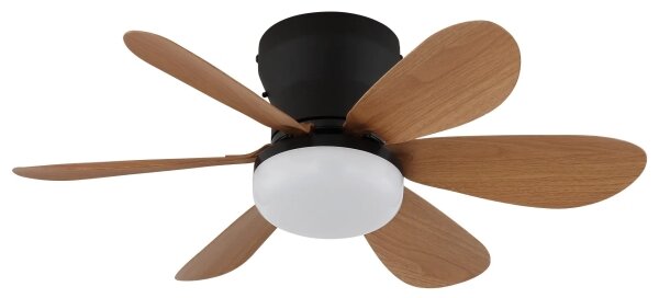 Globo 03625H -LED димируем таванен вентилатор DELORES LED/5W/230V 2700-6500K кафяв+ДУ