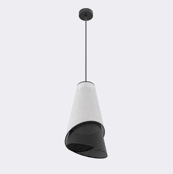Пендел на шнур MODA 1xE27/15W/230V сив/черен