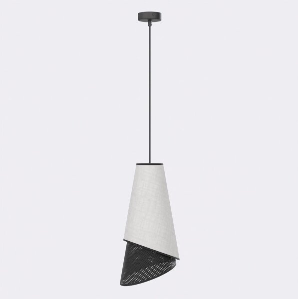 Пендел на шнур MODA 1xE27/15W/230V сив/черен