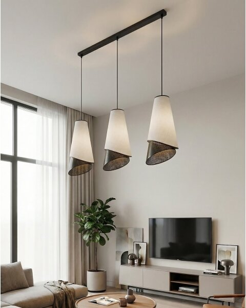 Полилей на кабел MODA 3xE27/15W/230V сив/черен