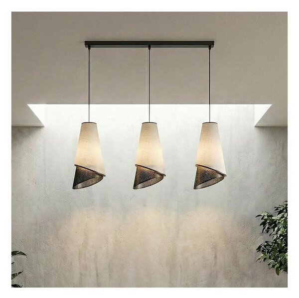 Полилей на кабел MODA 3xE27/15W/230V сив/черен