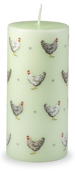 Зелена великденска свещ , време на горене 73 ч. Cute Hens - Unipar