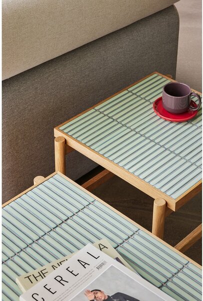 Масичка за кафе в естествен цвят 66x60 cm Tile – Hübsch