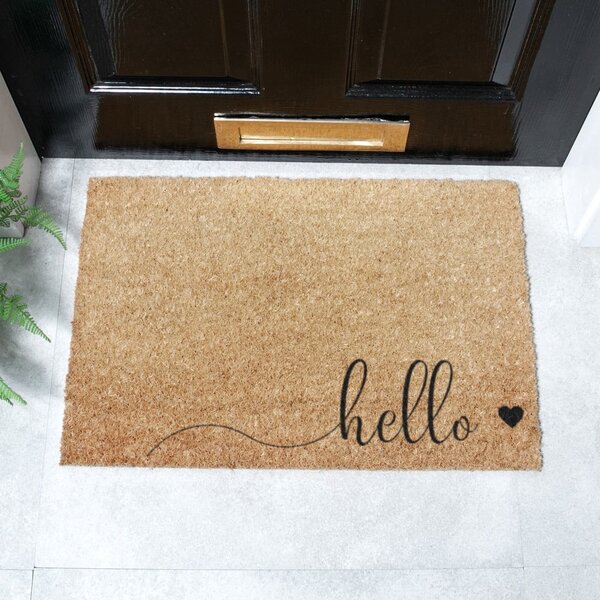 Изтривалка от кокосови влакна 40x60 cm Hello Scribble – Artsy Doormats