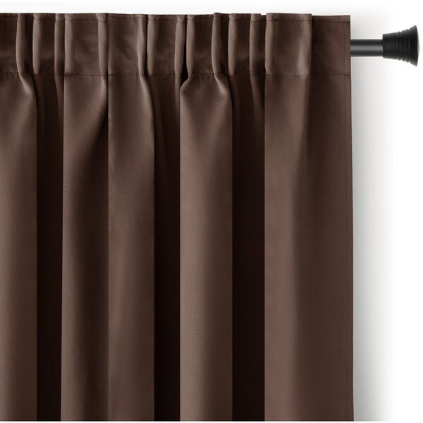 Кафяво затъмняващо перде 140x175 cm Kierra – Restilo