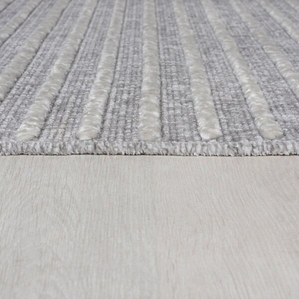 Сив килим от шенил подходящ за пране 200x320 cm Elton – Flair Rugs