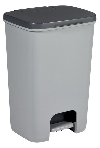 Сиво пластмасово кошче за боклук с педал 40 l Essentials – Curver
