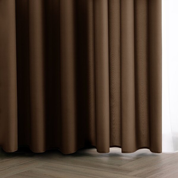Кафяво затъмняващо перде 140x270 cm Carli – Restilo