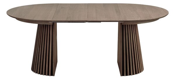 Кръгла сгъваема трапезна маса с дъбов плот ø 120 cm Osaka – House Nordic