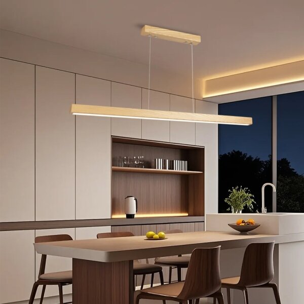 Brilagi - LED димируем полилей на кабел OAK SMART LED/30W/230V Wi-Fi Tuya дъб + дистанционно