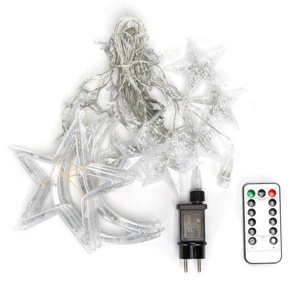Aigostar - LED външна коледна гирлянда 120xLED/6W/230V/8 функции 3x0,6m IP44 топла бялаDO