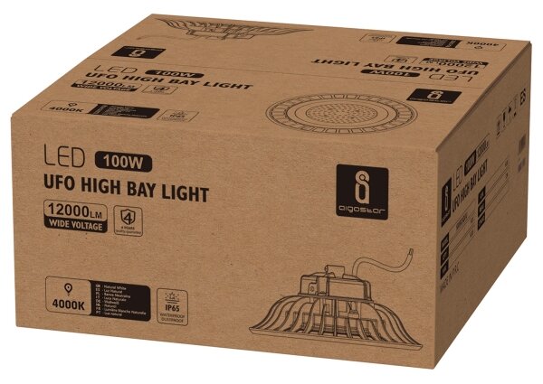 Aigostar - LED промишлено осветително тяло UFO HIGHBAY LED/100W/230V 4000K IP65