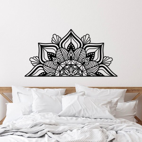 Метална декорация за стена 118x59 cm Mandala - Wallity