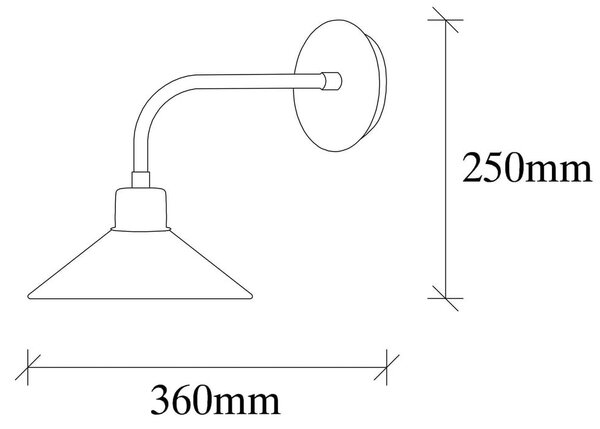 Стенна лампа в бронзов цвят ø 24 cm Sivani – Opviq lights