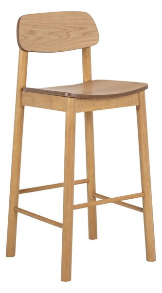 Бар стол в естествен цвят (височина на седалката 74 cm) Barlow – Actona
