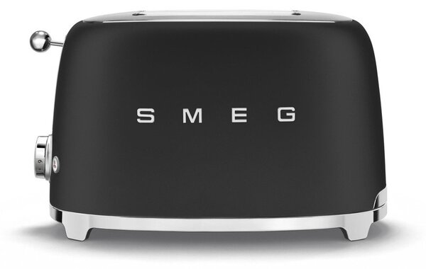 Maтово черen tостер в ретро стил - SMEG