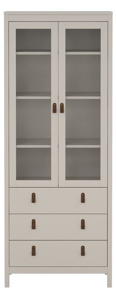 Сиво-бежова витрина 78x199x33 cm Madrid – Tvilum