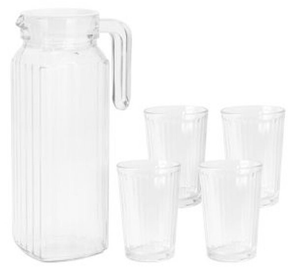 Комплект кана с чаши Excellent Houseware ye9000500 200 ml 1,1 L (5 Части)