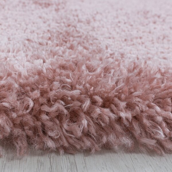 Розов кръгъл килим ø 80 cm Fluffy – Ayyildiz Carpets