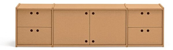 Маса за телевизор в естествен цвят 157x42x40 cm Wally – Teulat