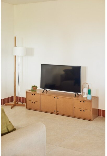 Маса за телевизор в естествен цвят 157x42x40 cm Wally – Teulat