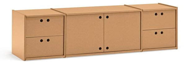 Маса за телевизор в естествен цвят 157x42x40 cm Wally – Teulat