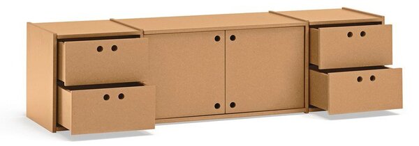 Маса за телевизор в естествен цвят 157x42x40 cm Wally – Teulat