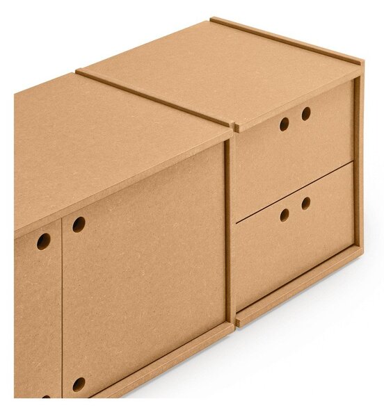 Маса за телевизор в естествен цвят 157x42x40 cm Wally – Teulat