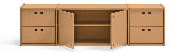 Маса за телевизор в естествен цвят 157x42x40 cm Wally – Teulat