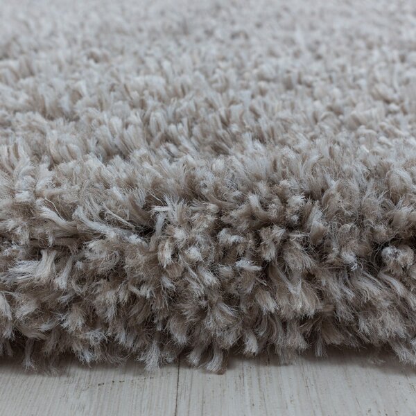 Светлокафяв кръгъл килим ø 80 cm Fluffy – Ayyildiz Carpets