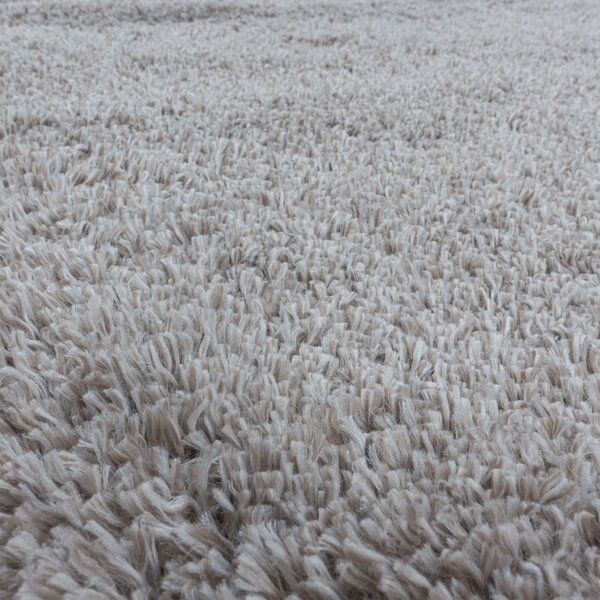 Светлокафяв кръгъл килим ø 80 cm Fluffy – Ayyildiz Carpets