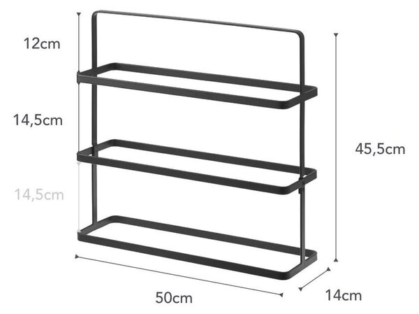 Черен метален стелаж за обувки Tower Shoe Rack – YAMAZAKI