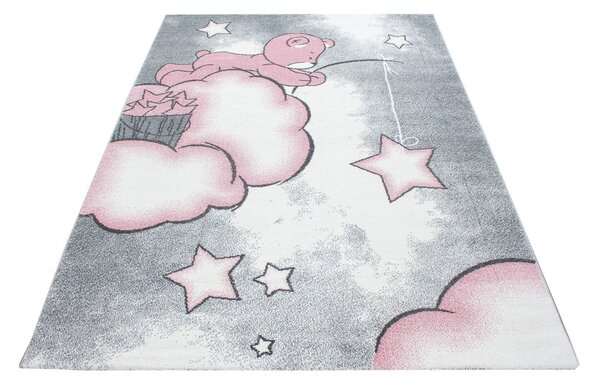 Розов/сив детски килим ø 120 cm Kids – Ayyildiz Carpets