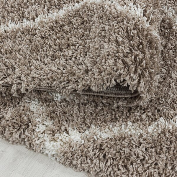 Светлокафяв кръгъл килим ø 80 cm Alvor – Ayyildiz Carpets