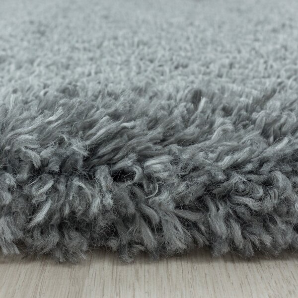 Сив кръгъл килим ø 80 cm Fluffy – Ayyildiz Carpets