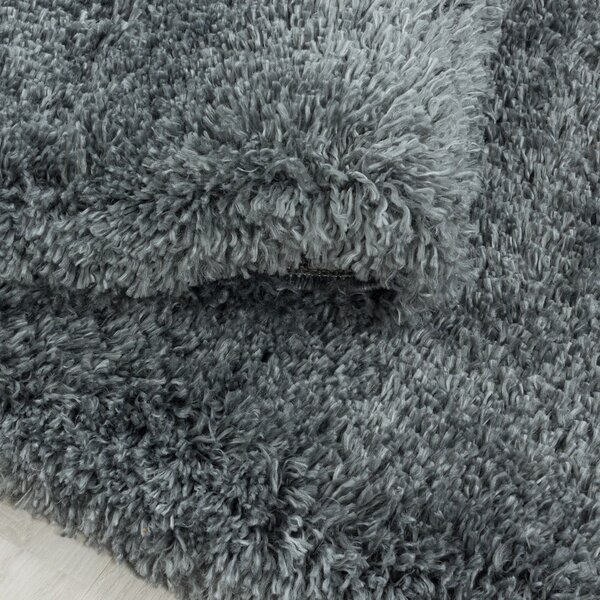 Сив кръгъл килим ø 80 cm Fluffy – Ayyildiz Carpets