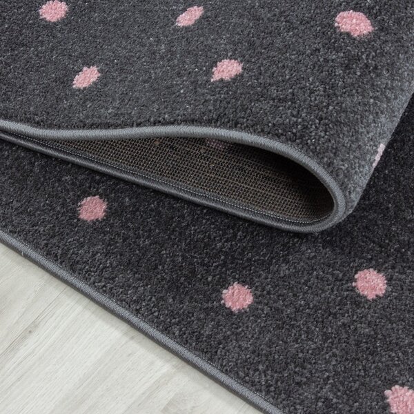 Розов/сив детски килим ø 120 cm Bambi – Ayyildiz Carpets