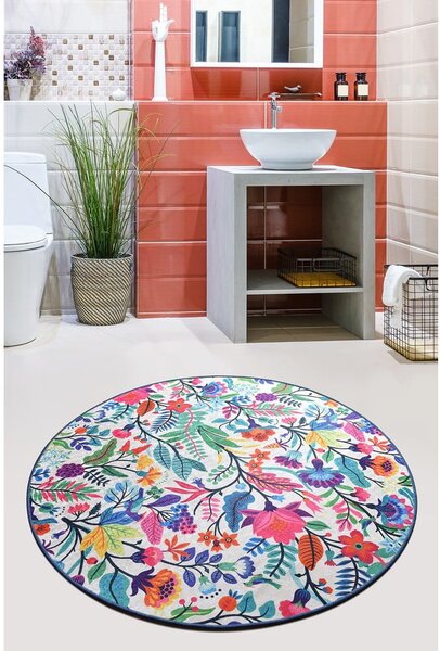 Килимче за баня Wild Garden Circle, ø 100 cm - Foutastic