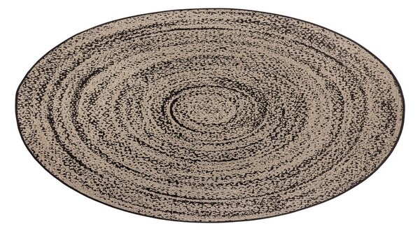 Бежов кръгъл килим ø 120 cm Swirl - Hanse Home