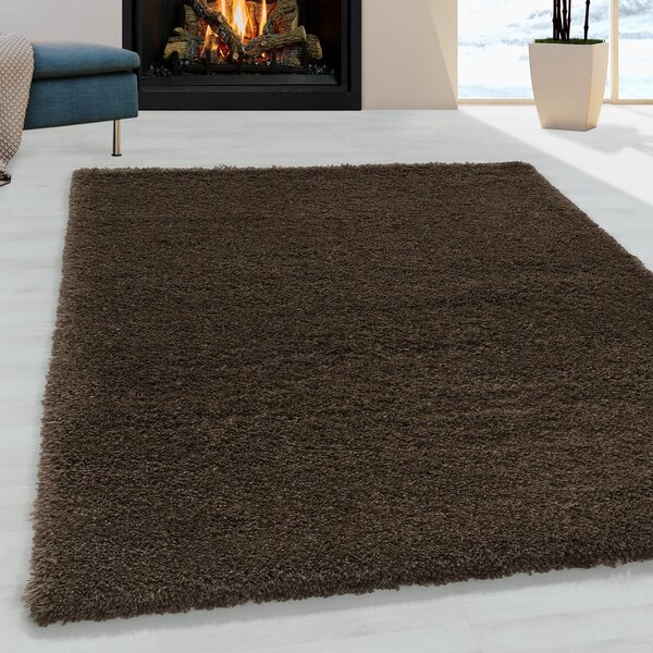 Тъмнокафяв килим 60x110 cm Fluffy – Ayyildiz Carpets