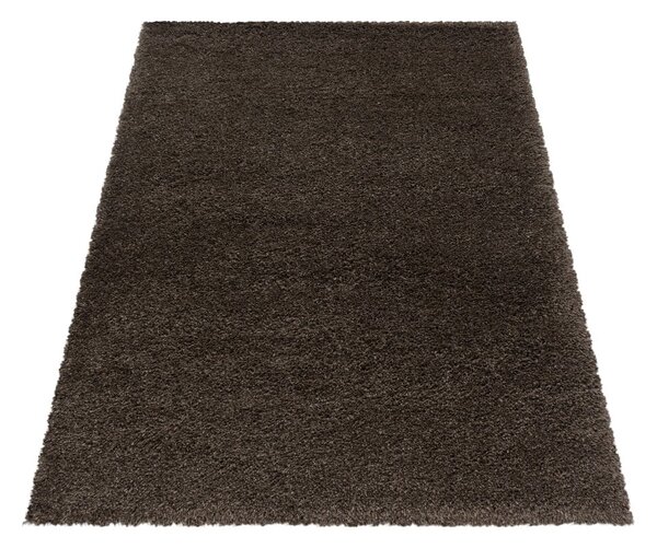 Тъмнокафяв килим 60x110 cm Fluffy – Ayyildiz Carpets